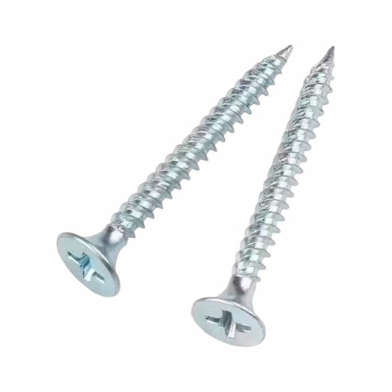 Plokščios galvutės gipso kartono varžtas